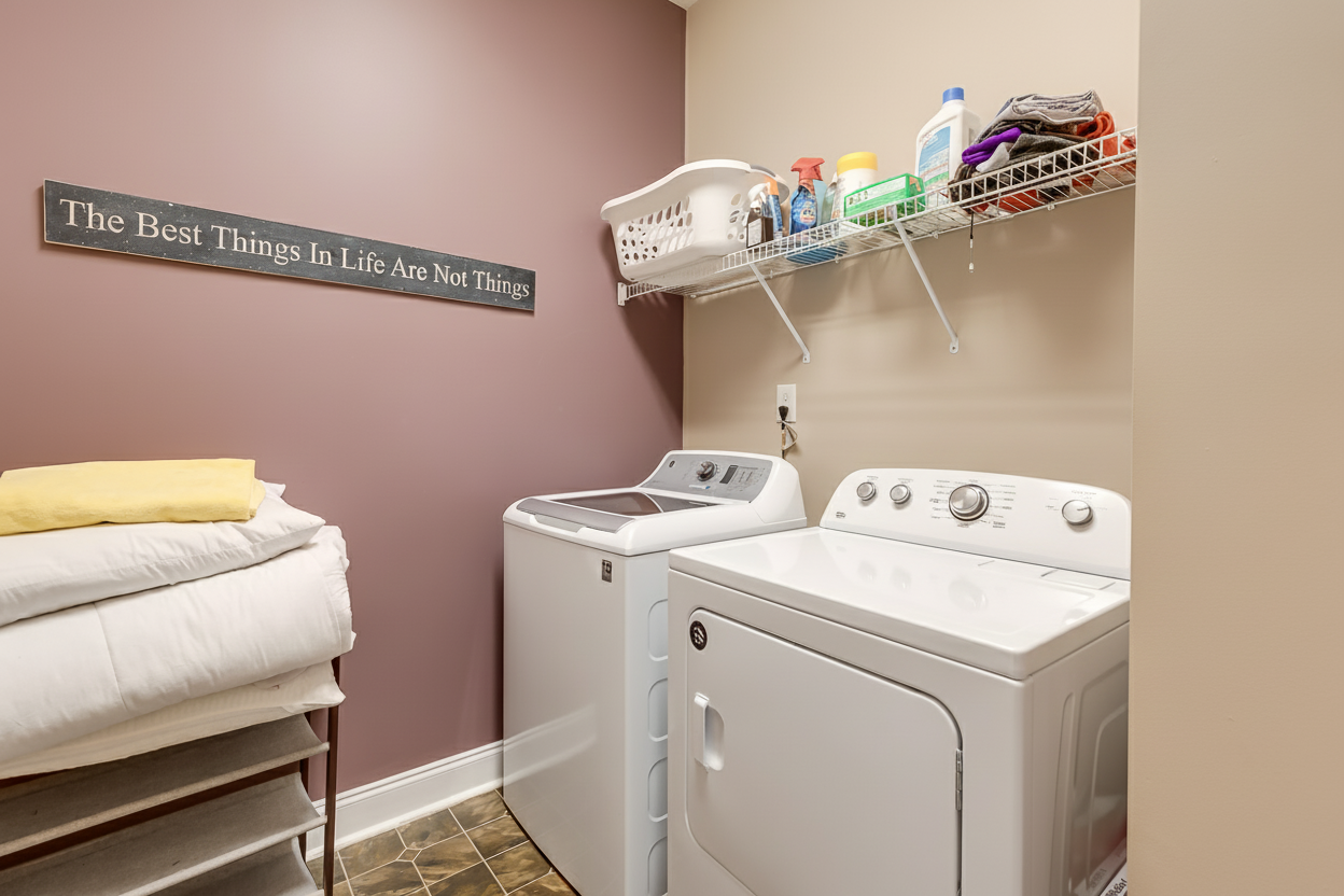 De-cluttered clean room